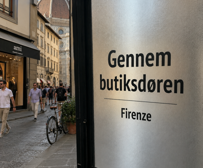 Gennem butiksdoeren Firenze
